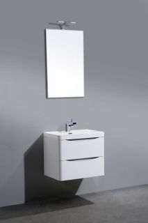 Тумба под раковину BelBagno подвесная 60x45см Bianco Lucido ANCONA-N-600-2C-SO-BL